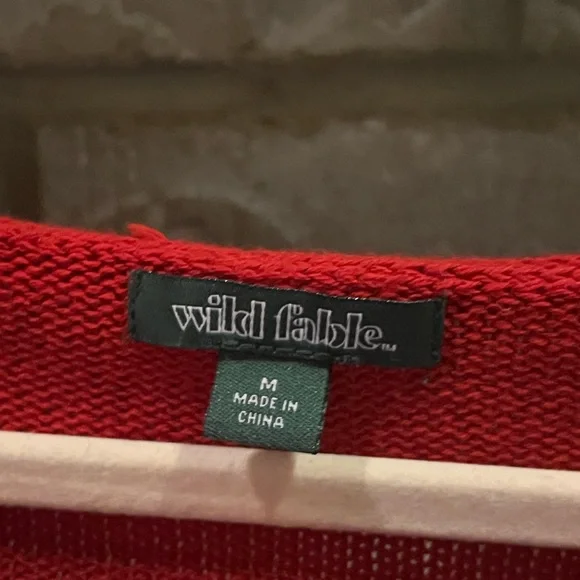 Wild Fable Red Lobster Sweater size med - Picture 2 of 4
